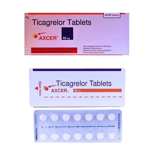 Axcer 60, 90mg (Prasugrel) - Best anti platelet medicine   