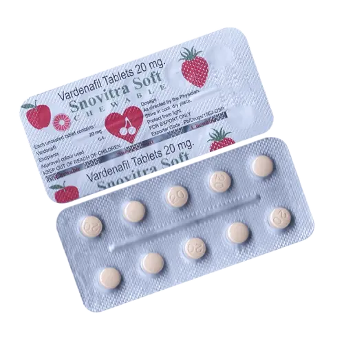 Snovitra Soft 20mg (Vardenafil) - Helps Manage ED Problem
