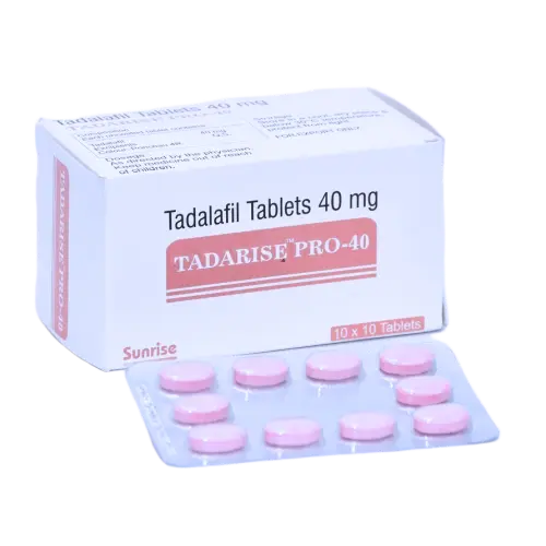 Tadarise Pro 40mg (Tadalafil) - Beat ED Problem in Minutes