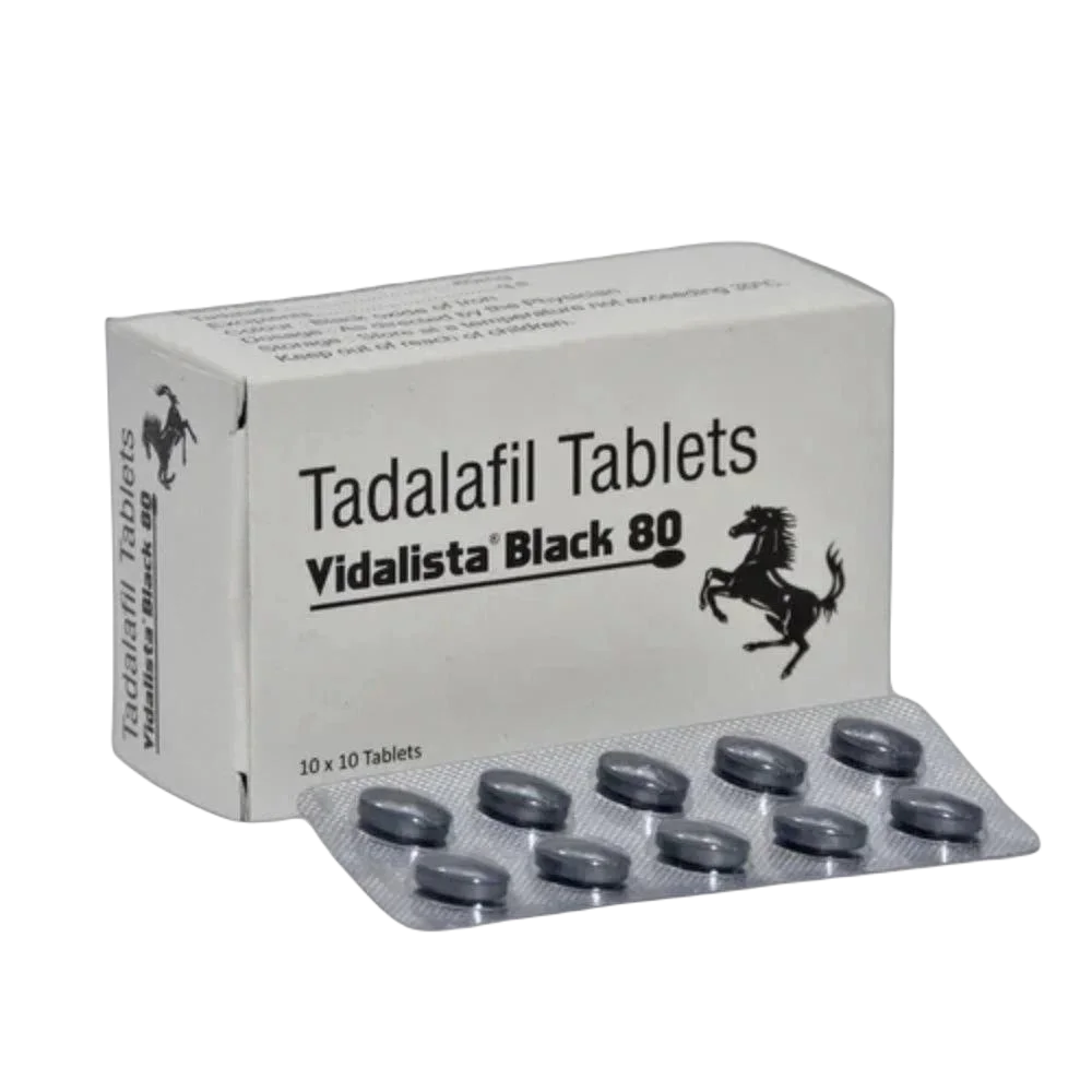 Vidalista Black 80 Mg - A Strong Tadalafil ED Medication